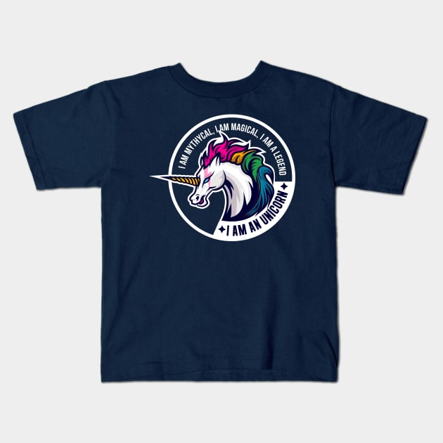 i am an unicorn Kids T-Shirt by redwane